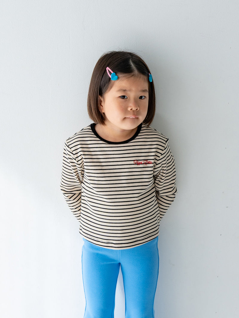 Ribbed stripe L/S