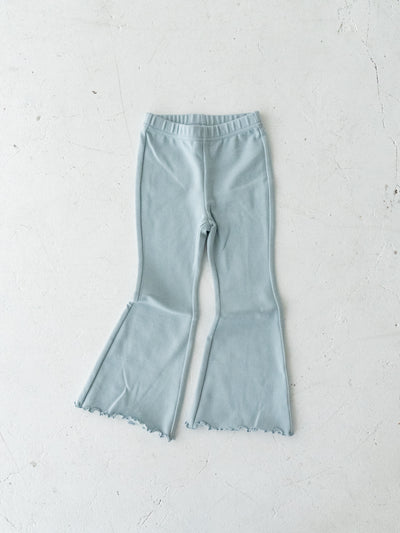 Flare cotton pants snow