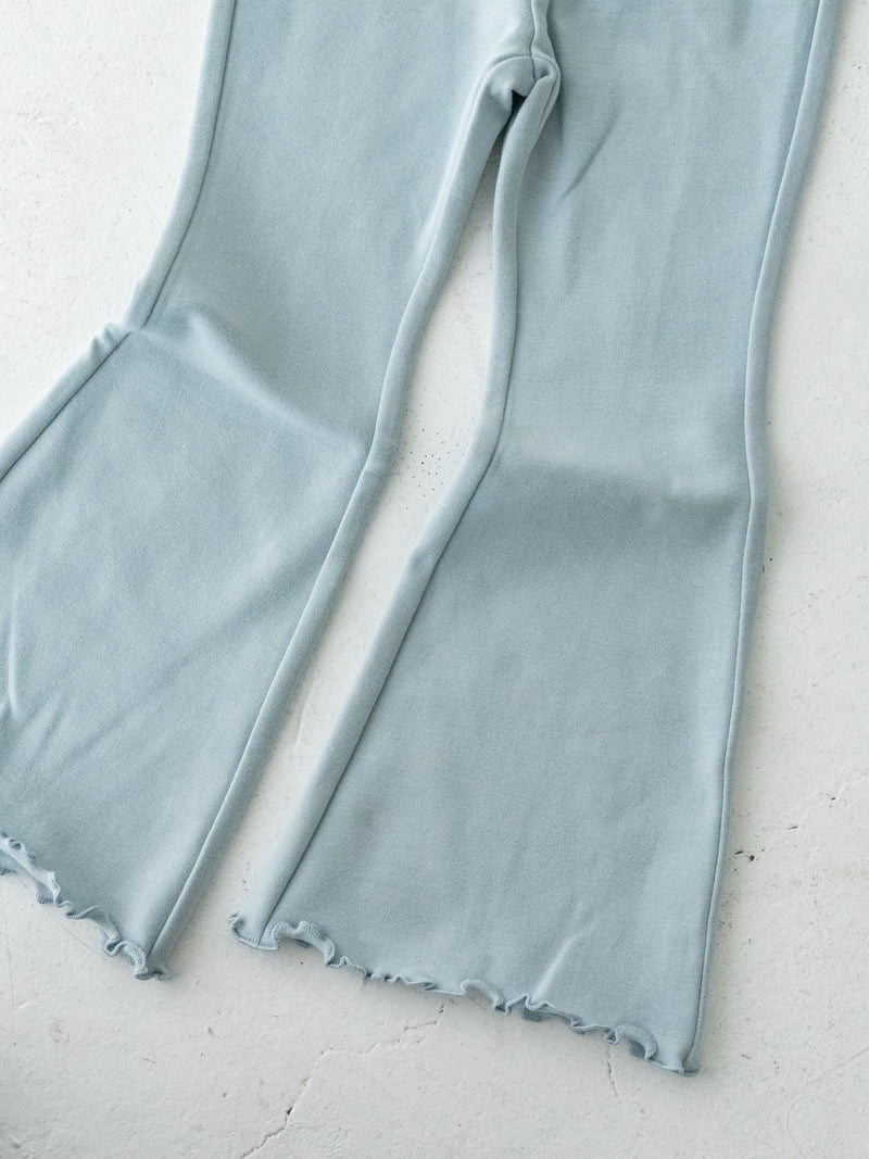 Flare cotton pants snow