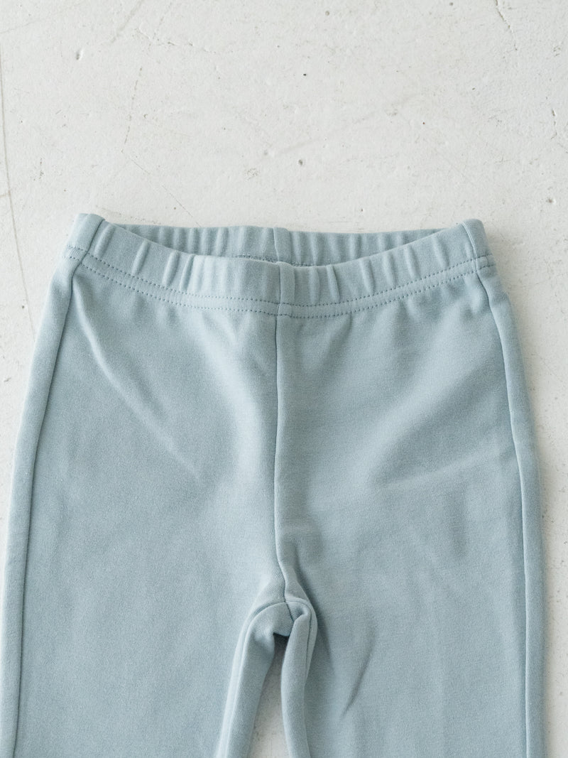 Flare cotton pants snow