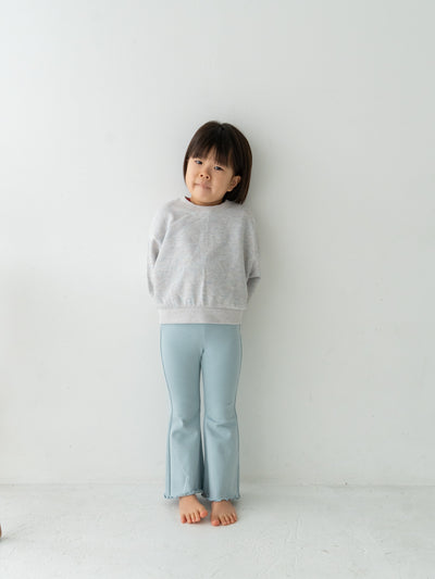 Flare cotton pants snow