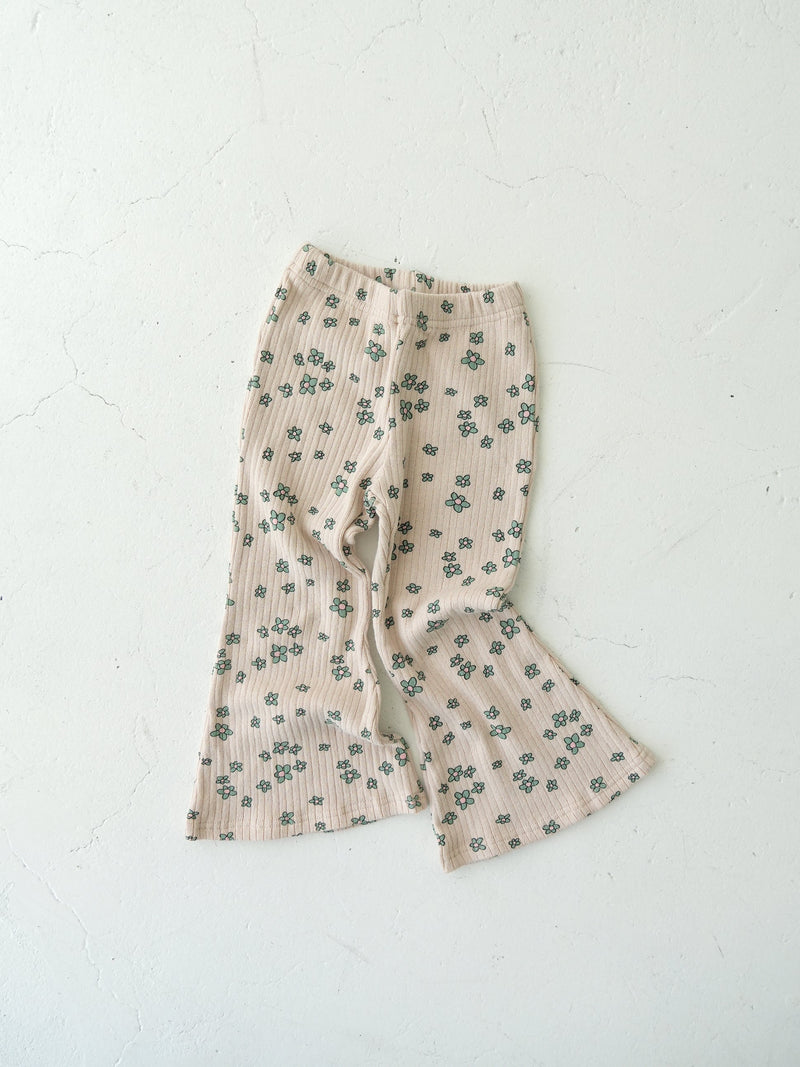 Flower flare pants