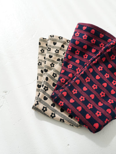Flower heart pants