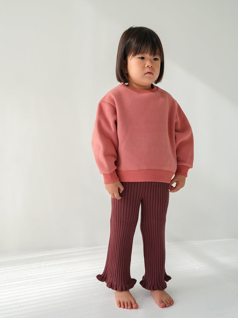 【Pre-order】Knit frill pants