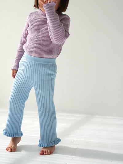 【Pre-order】Knit frill pants