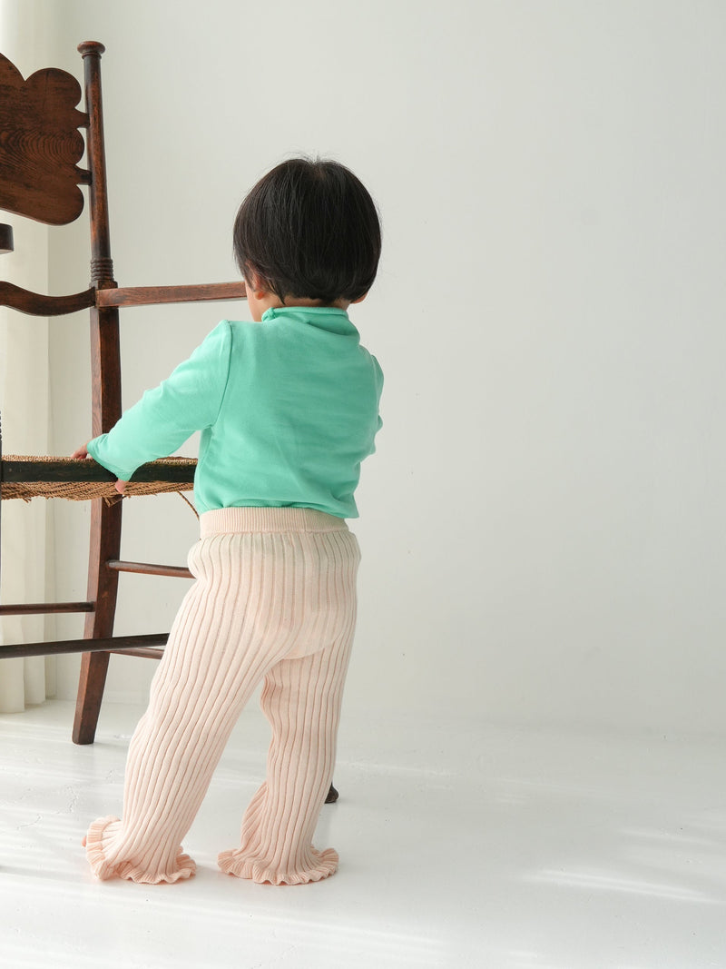 Knit frill pants