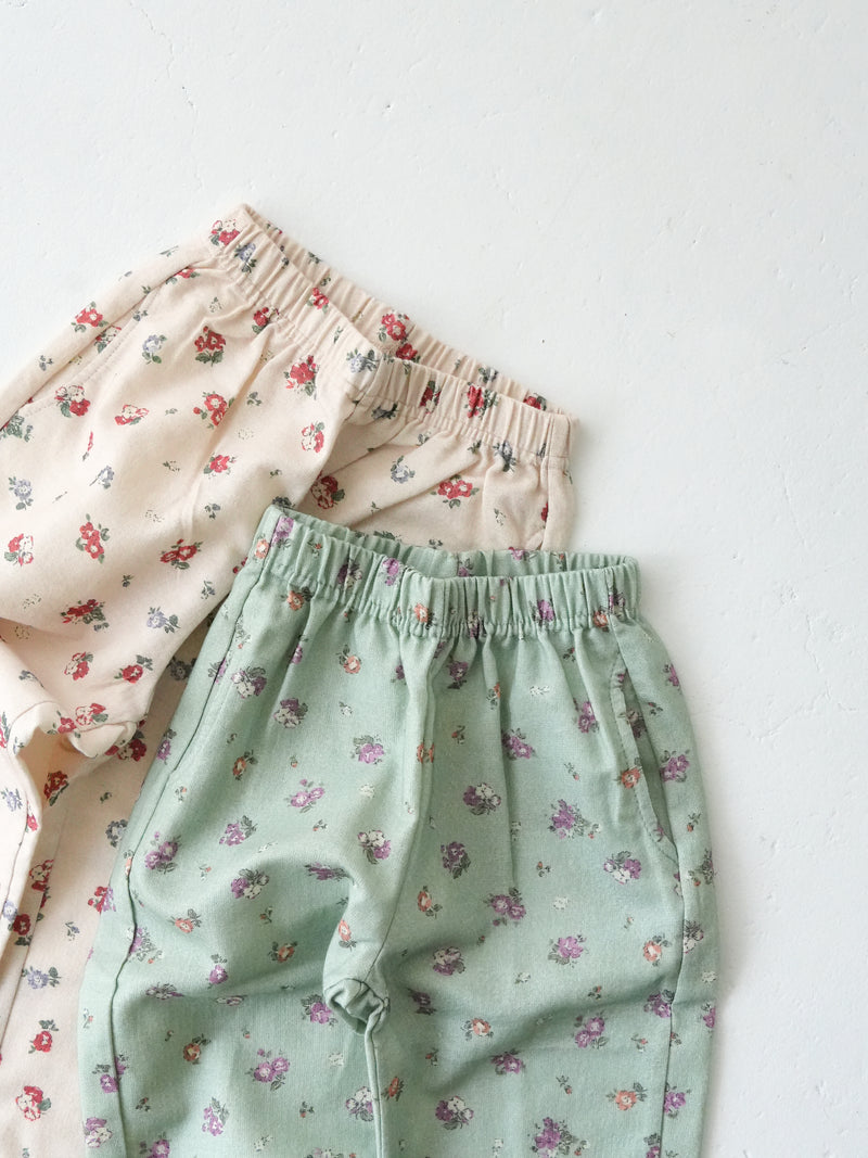 【20％OFF】Flower finger pants