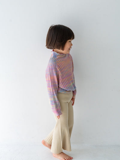 Knit flare pants