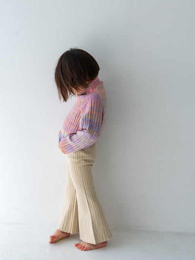 Knit flare pants