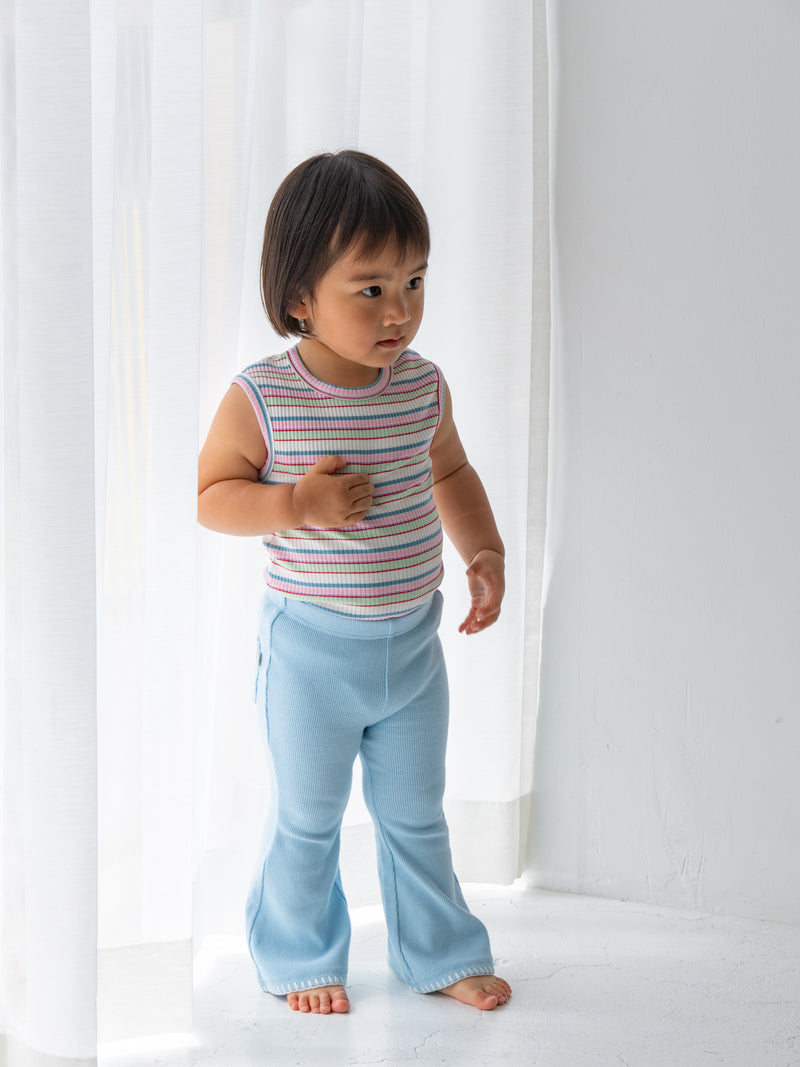 Stitch flare pants