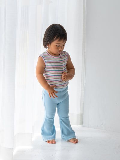 Stitch flare pants