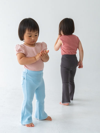 Stitch flare pants