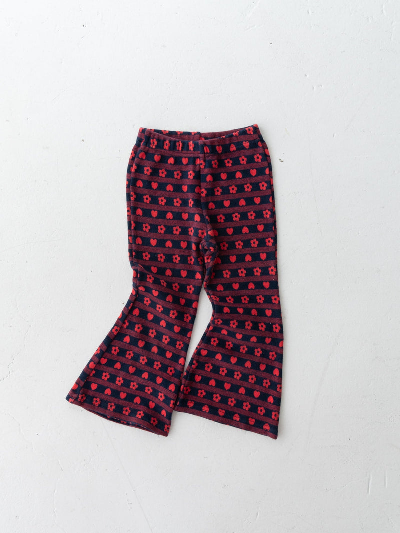 Flower heart pants