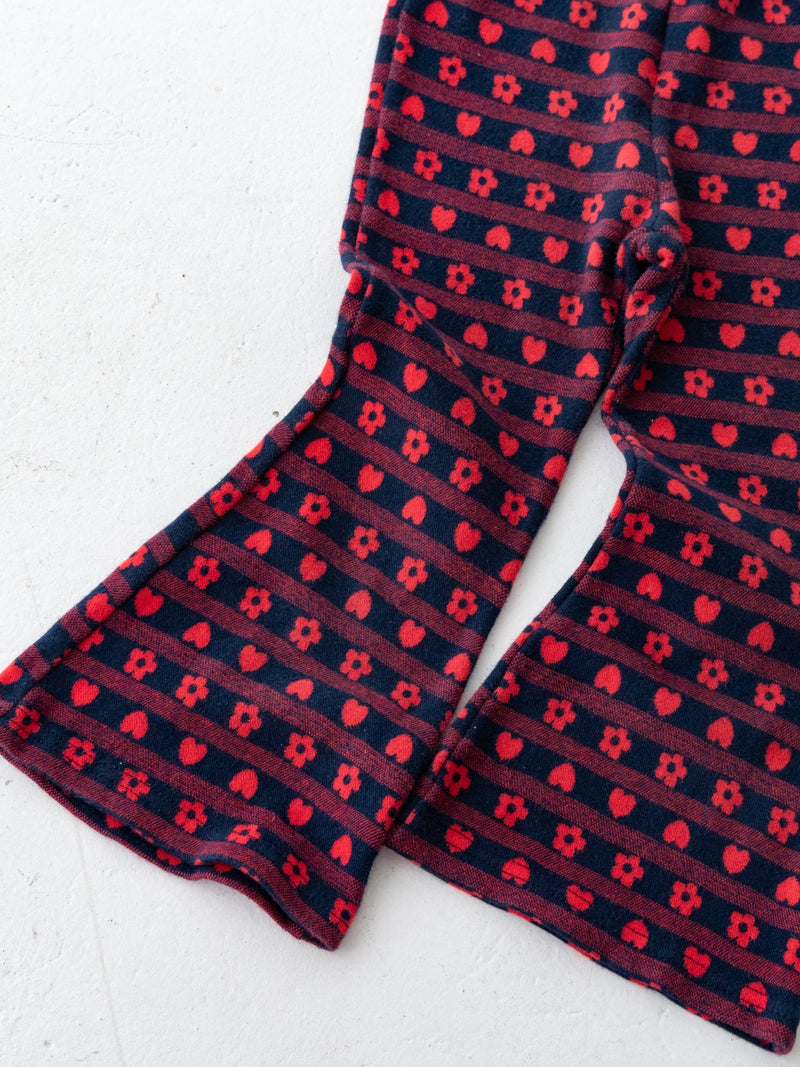 Flower heart pants