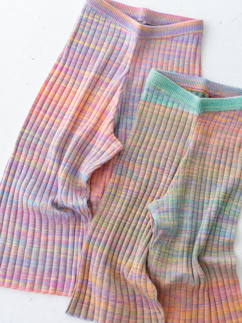 Gradation knit pants