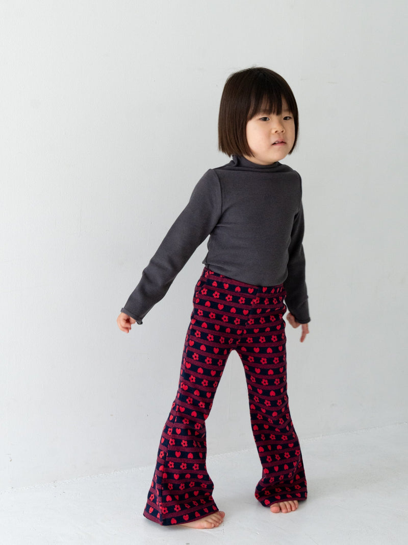 Flower heart pants