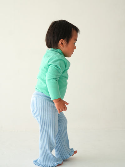 Knit frill pants