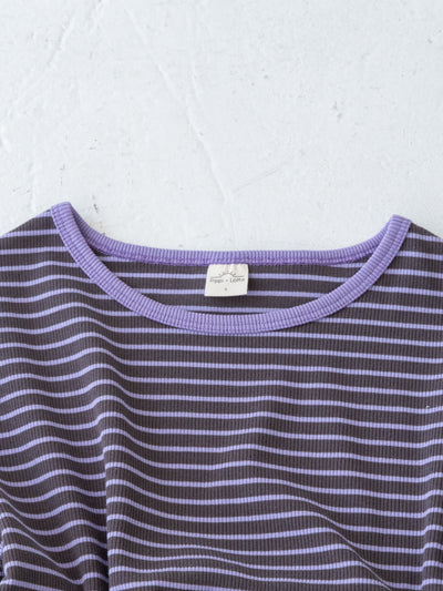 Ribbed stripe L/S