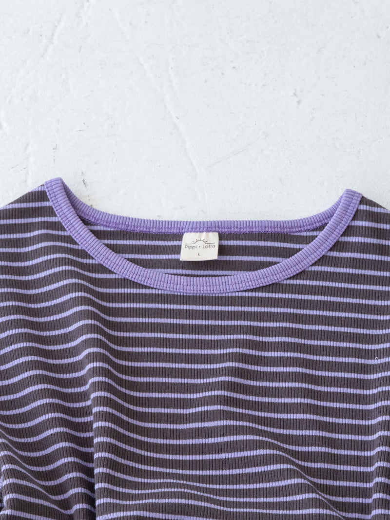 Ribbed stripe L/S