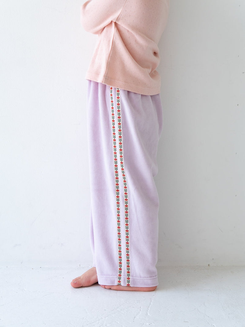 Flower line pants