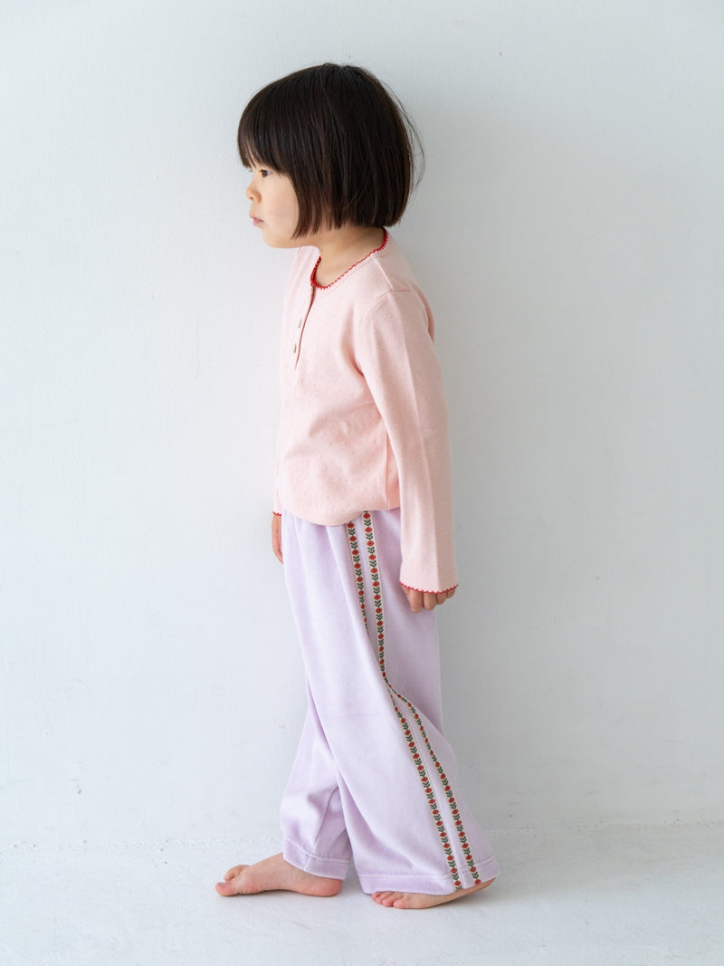 Flower line pants