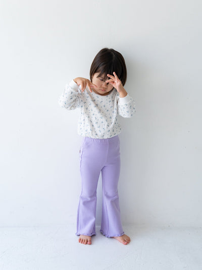 Flare cotton pants