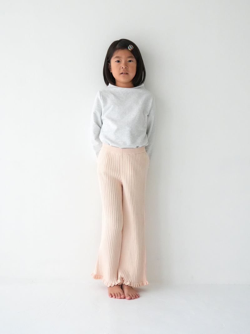 Knit frill pants