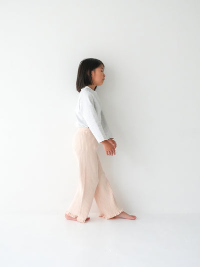 Knit frill pants