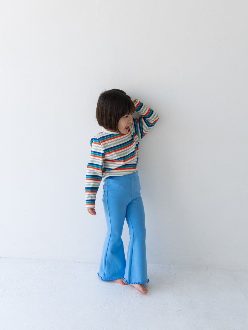 Flare cotton pants