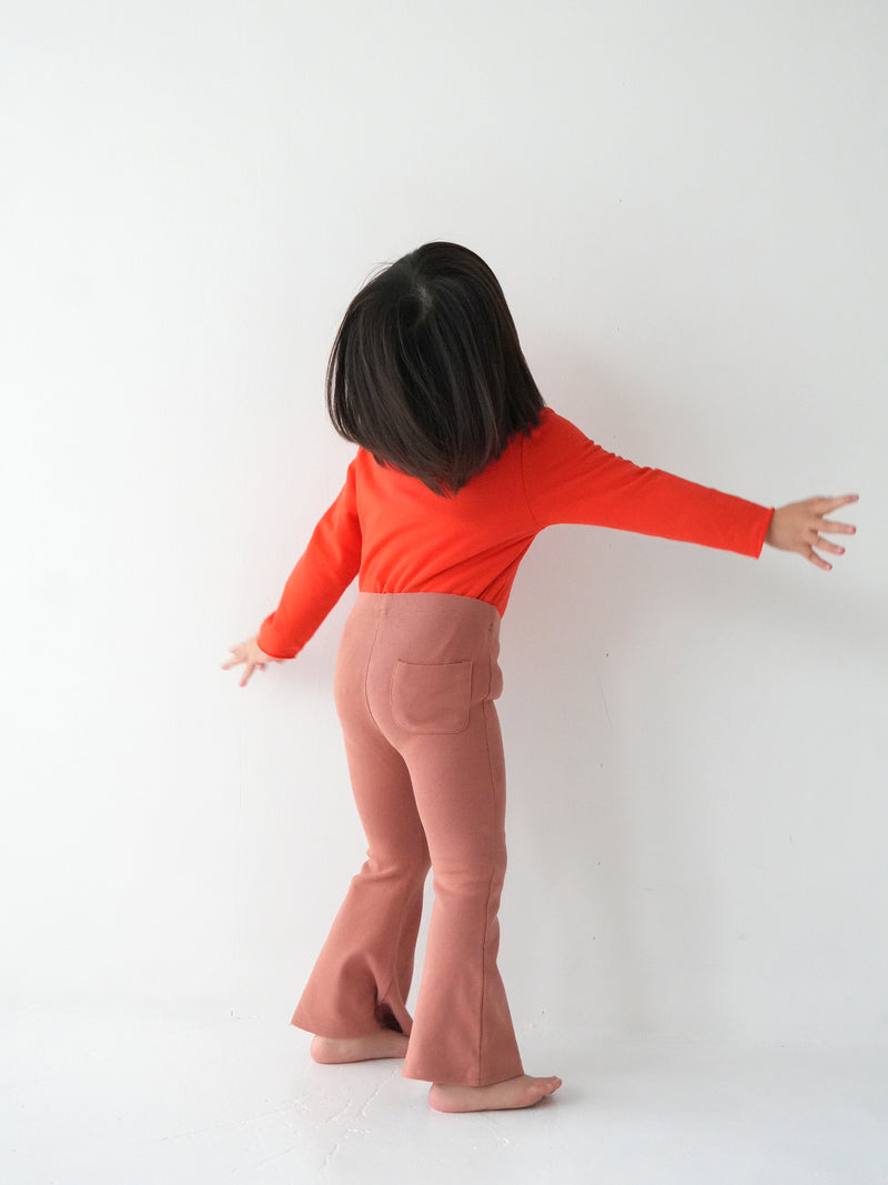 Flare cotton pants