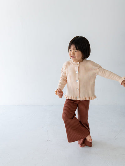 Knit flare pants