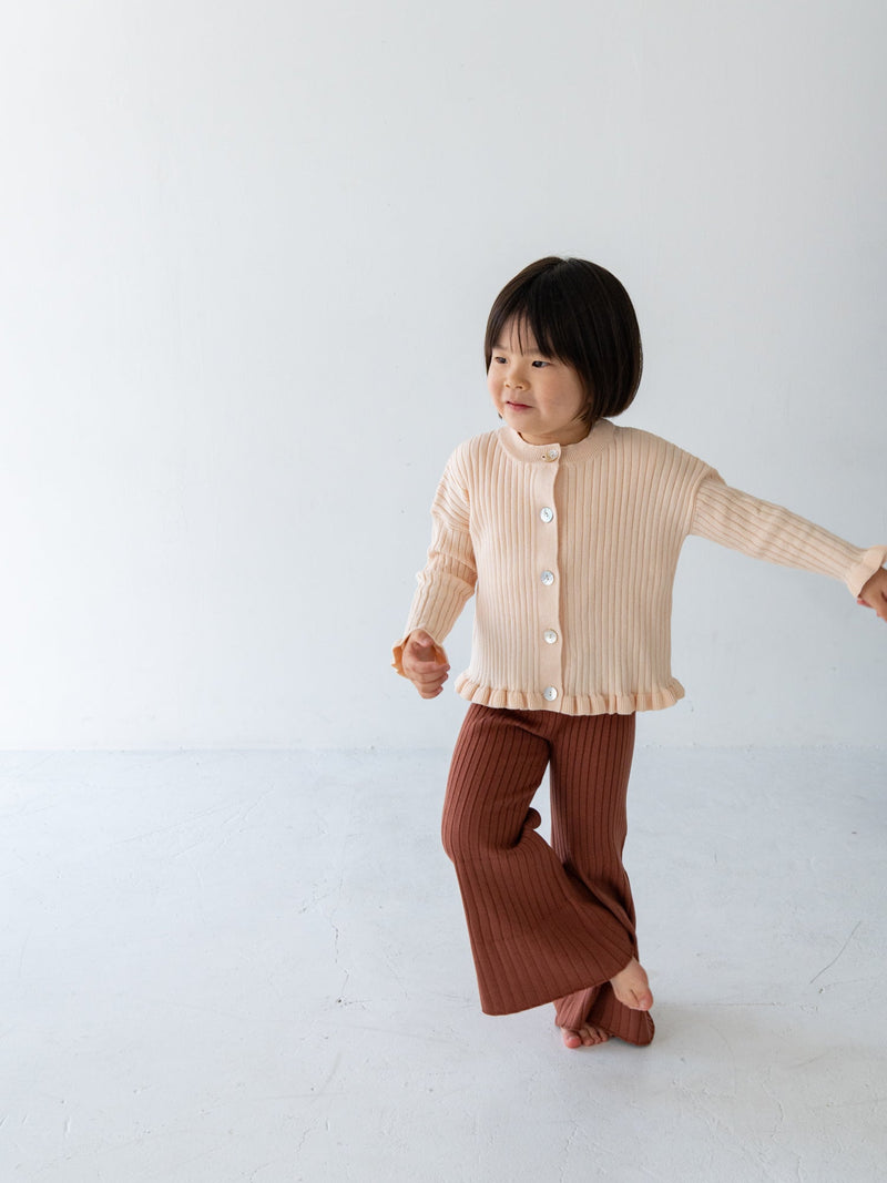 Knit flare pants