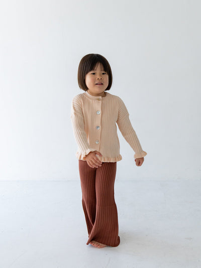 Knit flare pants
