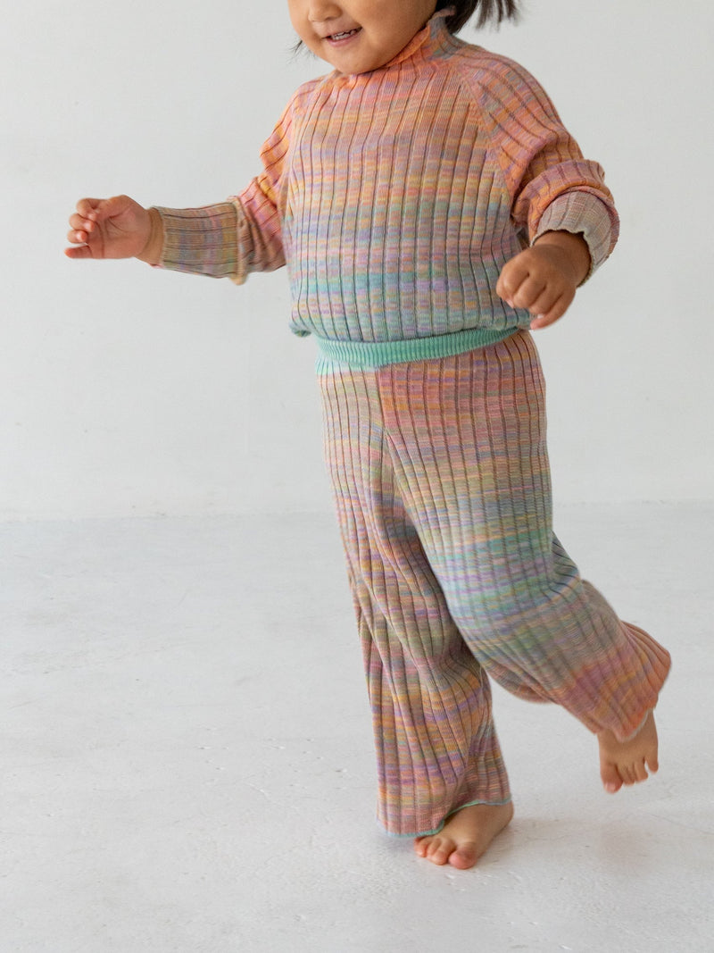 Gradation knit pants