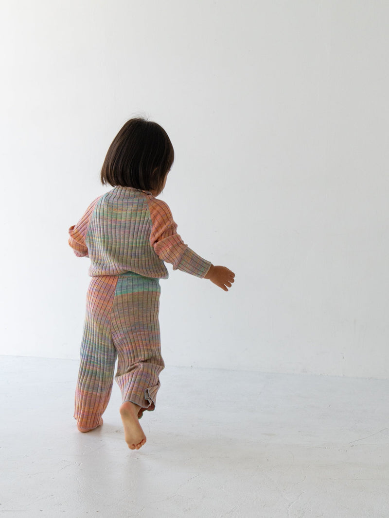 Gradation knit pants