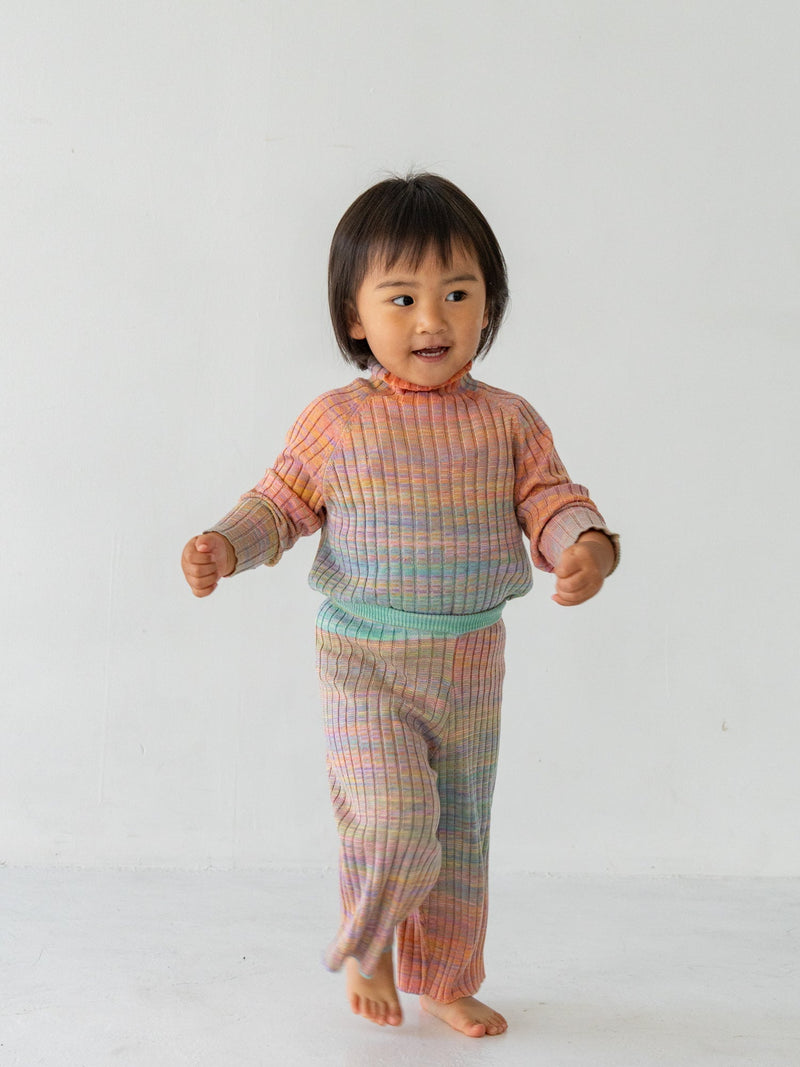 Gradation knit pants