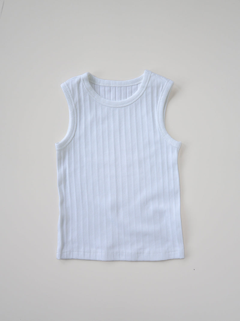 Ribbed sleeveless