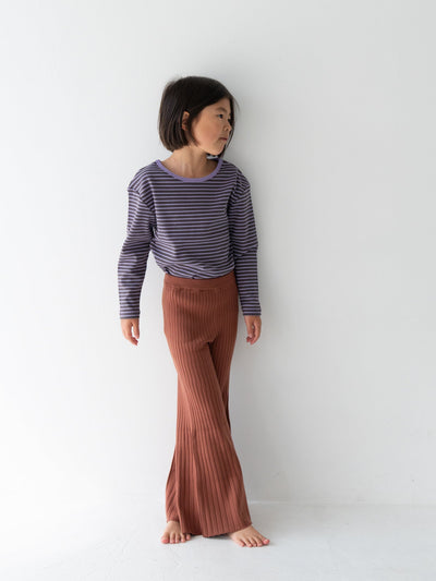 Ribbed stripe L/S