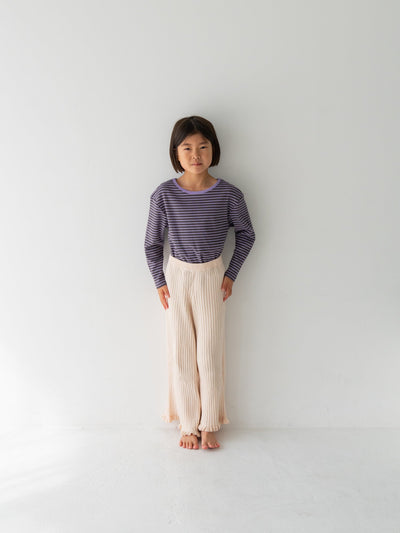 Ribbed stripe L/S