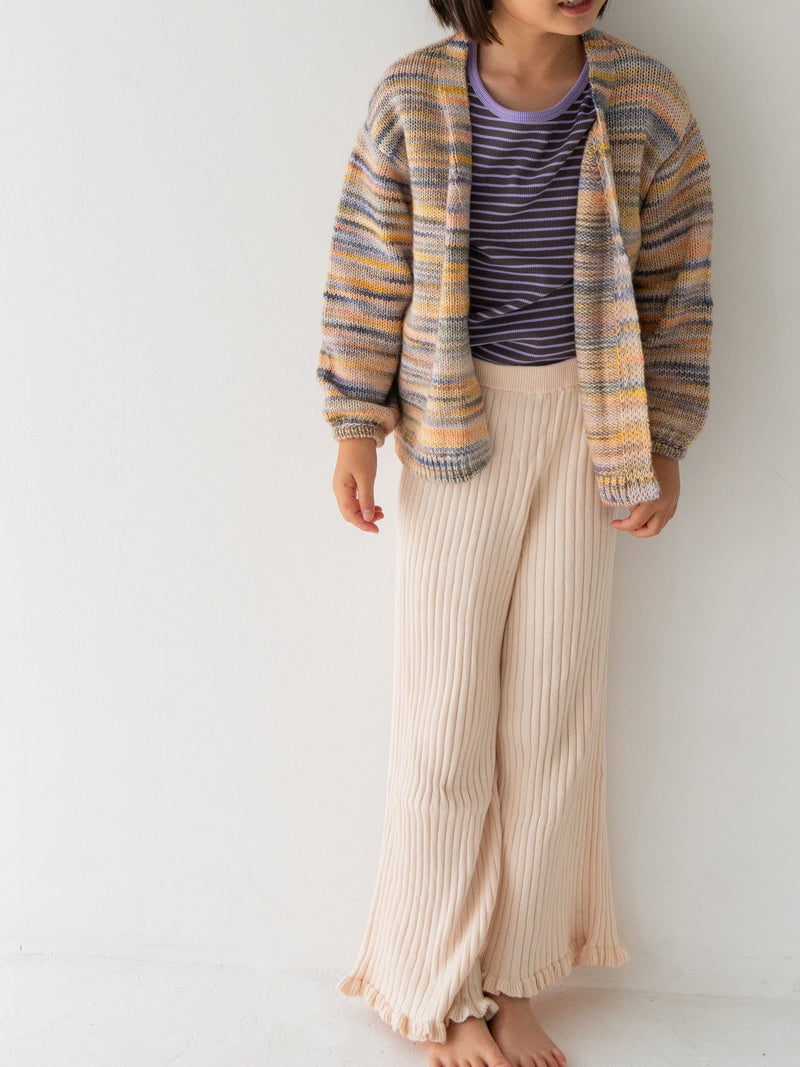 Knit frill pants