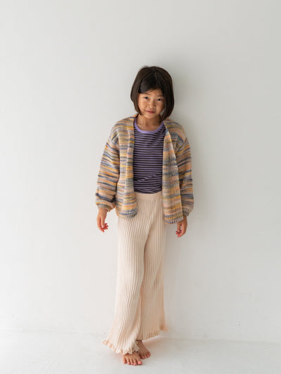 Knit frill pants