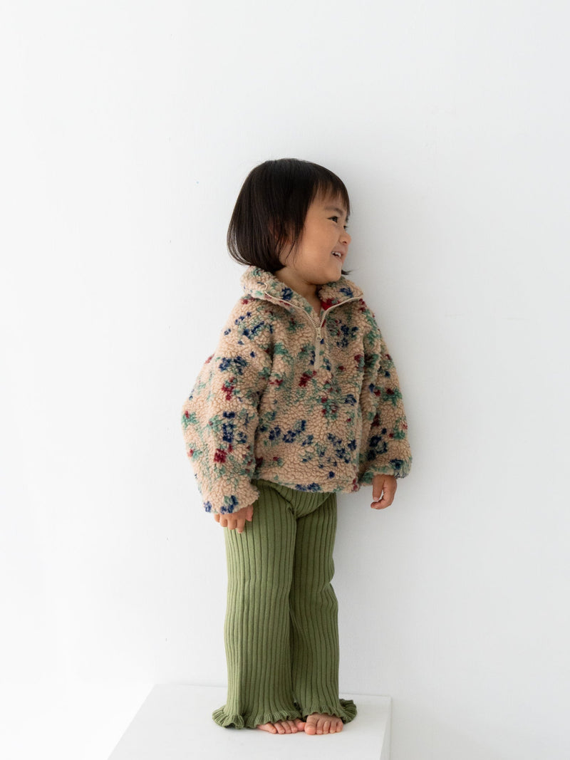 Knit frill pants