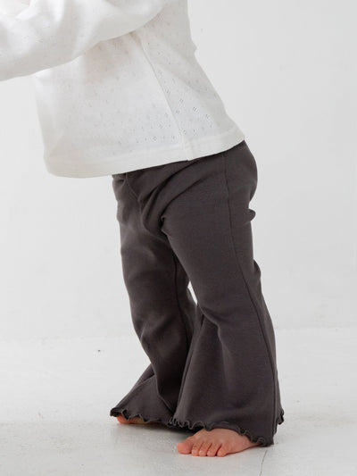 Flare cotton pants