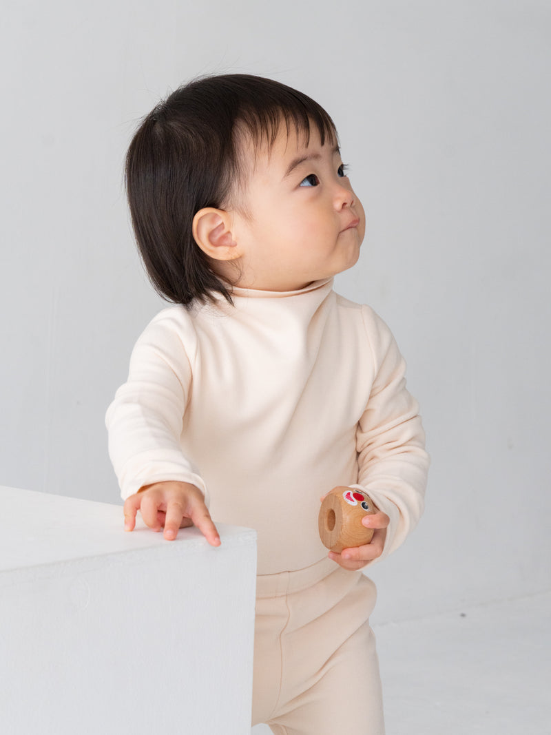 Fluffy warm high neck