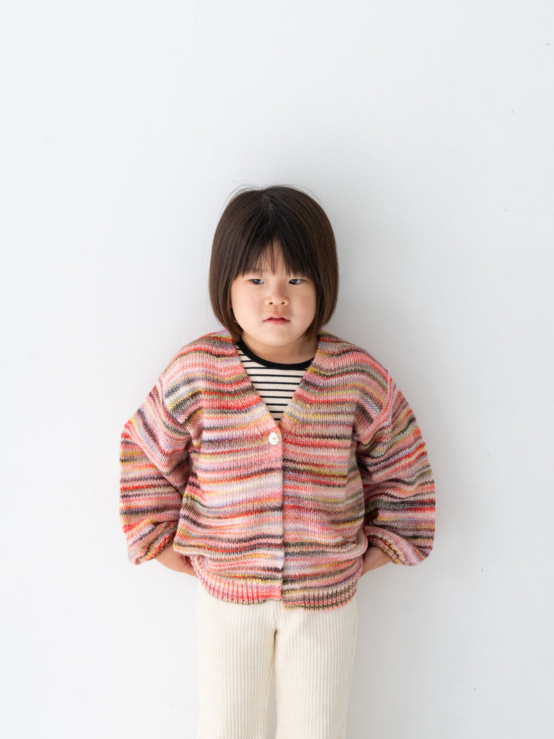 Marble knit cardigan