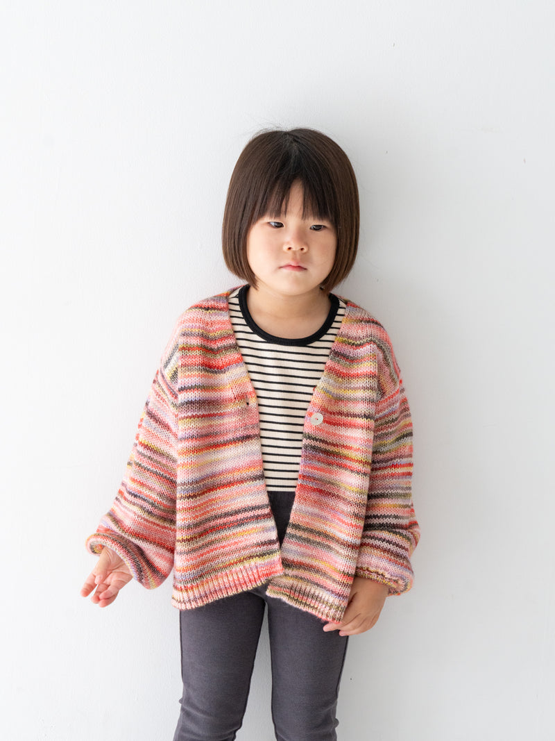 Marble knit cardigan