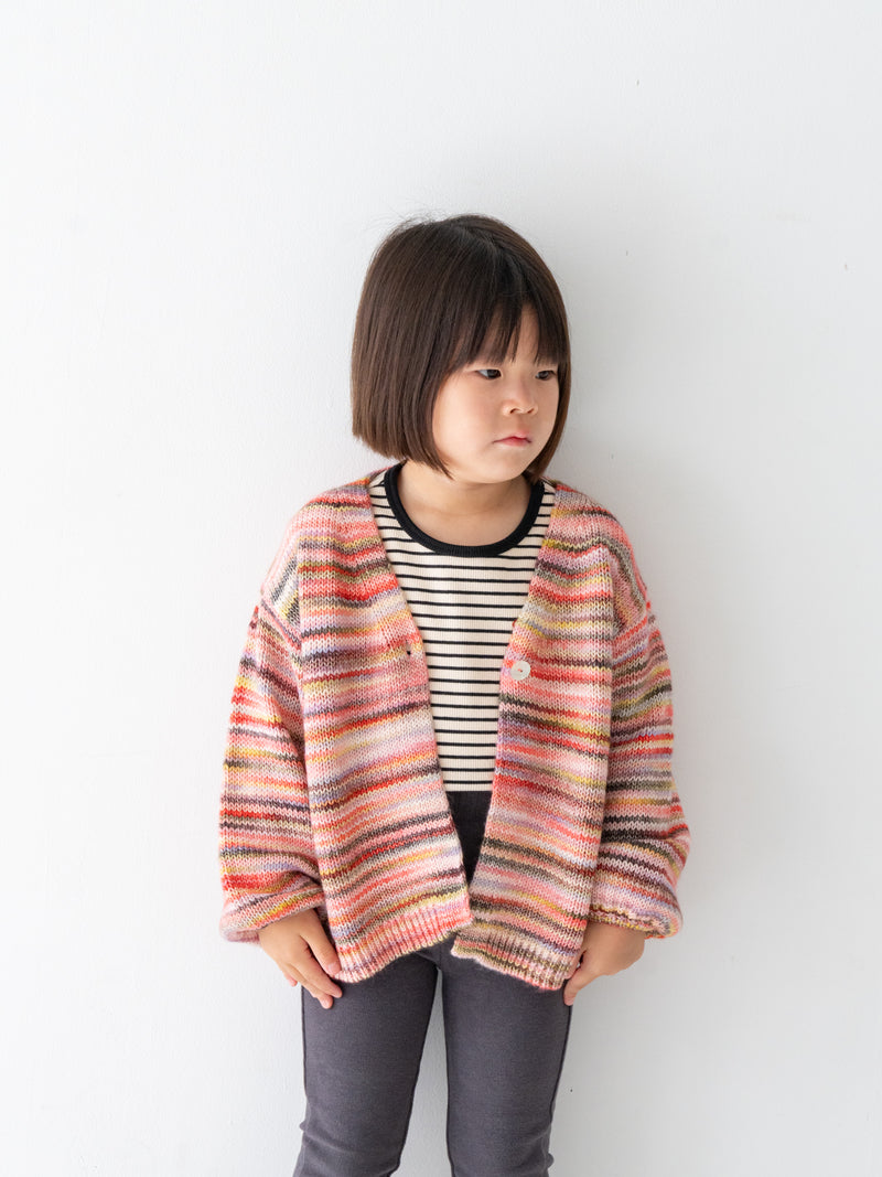 Marble knit cardigan