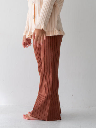Knit flare pants