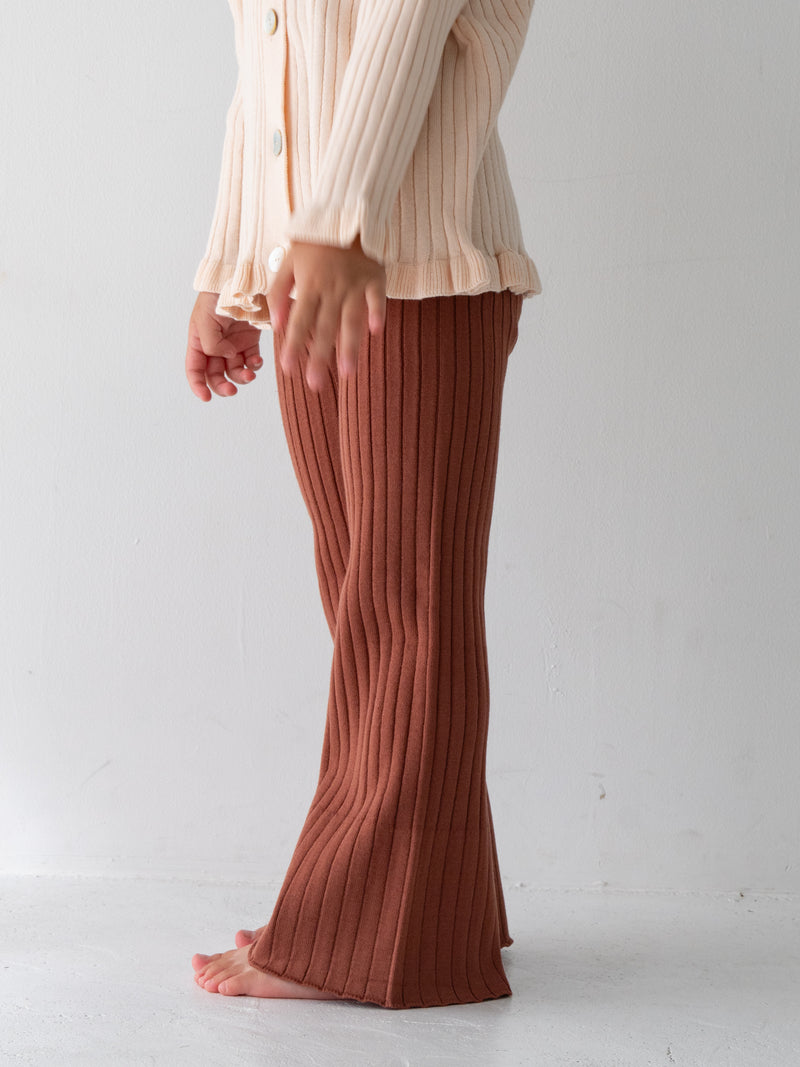 Knit flare pants