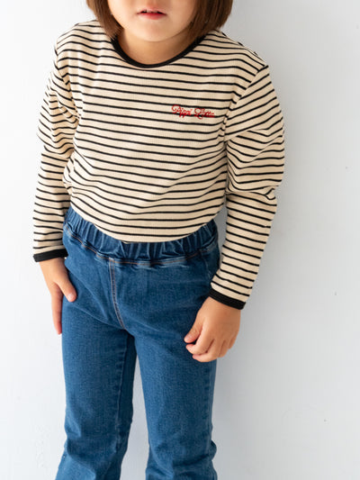 Ribbed stripe L/S